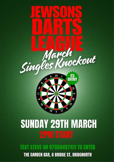 Darts League Singles Knockout