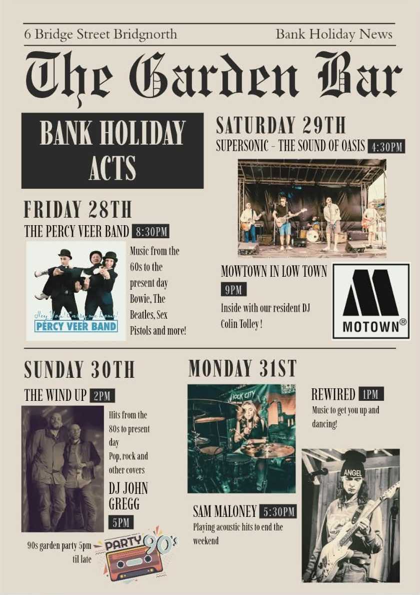 August Bank Holiday at the Garden Bar