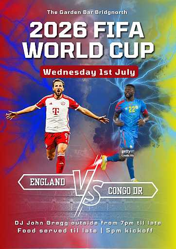 World Cup England V DR Congo