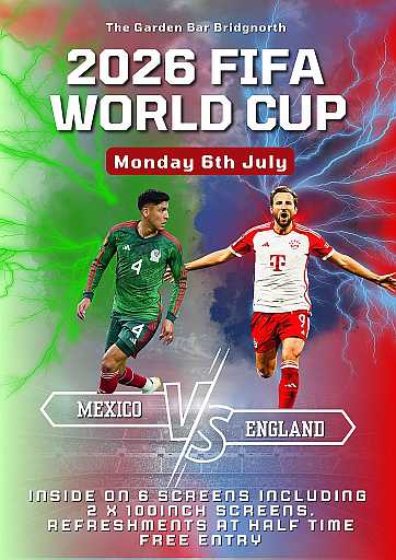 England V Mexico 1am