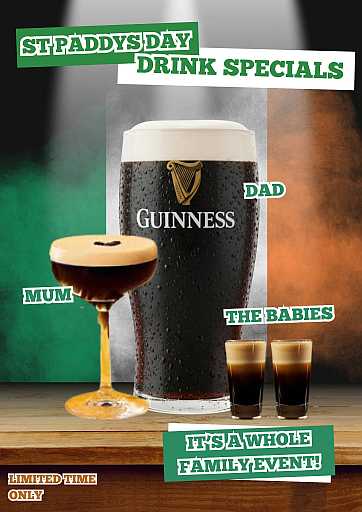 St Patricks Drink special